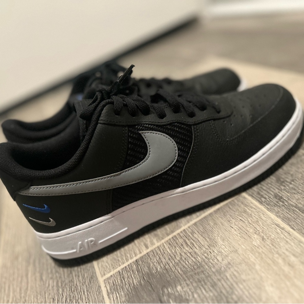 Air Force 1 '07 'Double Swoosh - Black Racer Blue'